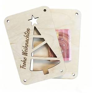 卸売新製品メリークリスマス木のお金ギフトカードホームデコレーション装飾工芸品中国製 - Product Image 2