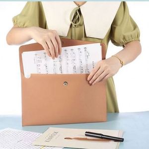 <b>A4</b> PVC <b>Folder</b> Magnetic Buckle Large Capacity Enterprise Customized LOGO for Meeting Business Student Promotion - Product Image 4