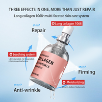 Brume hydratante pour le visage au collagène humain recombinant de type III, anti-âge, éclaircissante, hydratante, soin de la peau, ODM, étiquette privée
