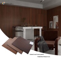 Panneaux muraux en placage de bois naturel écologiques, imperméables, résistants à l'humidité, ignifuges, anti-moisissures, revêtement UV, 1220x2745mm, design graphique