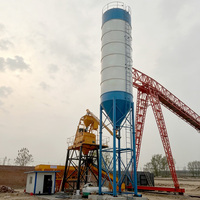 Impianto di Betonaggio Stazionario HZS120 ad Alte Prestazioni Made in China, Miscelatore per Calcestruzzo a Doppio Albero, Controllo Completamente Automatico