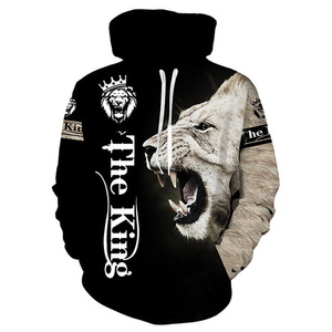 Chất Lượng Cao Bán Buôn Sư Tử Vua Mô Hình In Ấn Người Đàn Ông Của Áo Chất Lượng Cao Vải 3D In Kỹ Thuật Số Áo Len - Product Image 6