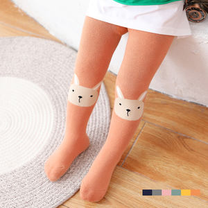 새로운 도착 팬티 스타킹 단색 곰 토끼 개 패턴 코튼 테리 아기 소녀 스타킹 - Product Image 3
