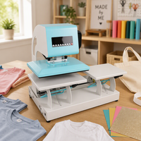 Presse à chaud automatique à double station 23x30cm à chauffage rapide pour vêtements, tasses et casquettes