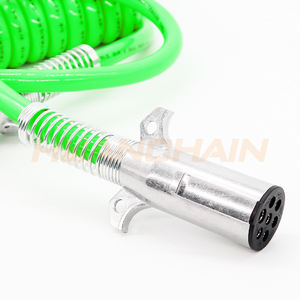 7 voies <span class=keywords><strong>remorque</strong></span> prise ABS câble fil 7 broches <span class=keywords><strong>Semi</strong></span>-<span class=keywords><strong>remorque</strong></span> <span class=keywords><strong>électrique</strong></span> enroulé câble d'extension <span class=keywords><strong>cordon</strong></span> pour camion lumière lien d'alimentation - Product Image 2