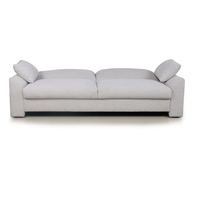Canapé-lit convertible 3 places en tissu gris clair, pliable, pour salon, appartement, chambre d'amis, meubles de maison