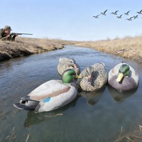 Leurre de chasse flottant 3D en forme de canard pour la chasse en extérieur et la pêche – Accessoire réaliste pour oiseaux, flottant sur l'eau, leurre de canard colvert
