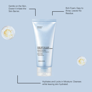 Nettoyant Visage Moussant Transparent Hydratant et Rafraîchissant pour un Nettoyage en Profondeur Quotidien de la Peau - Product Image 2