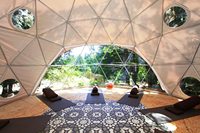 Tente de Safari en forme de dôme de serrage géomantique, imperméable, en toile, de luxe, pour l'extérieur, hôtel, Camping en famille, qualité supérieure