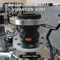 Joint de dilatation à double sphère en caoutchouc DIN PN16 avec bride pour tuyauterie industrielle
