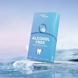 Tiras de brillo de dientes de cuidado bucal blanco doble sin peróxido de hidrógeno Stock disponible barato al por mayor