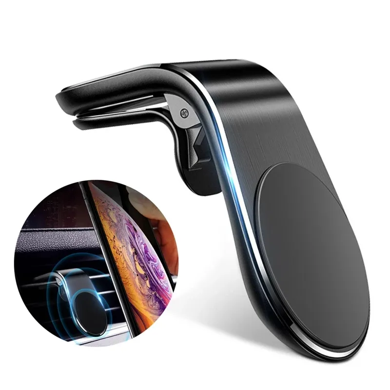 Soporte magnético de Metal para teléfono móvil de coche, Mini Clip de ventilación de aire para iPhone 12 11 XS Max