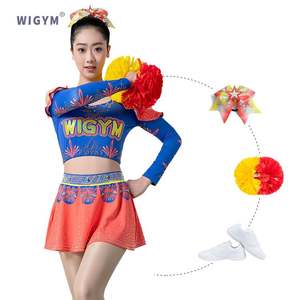 Ensemble d'uniformes de pom-pom girl unisexe personnalisés pour adultes Vêtements de performance 310g Tissu pour événements d'équipe Nouvelle collection - Product Image 1