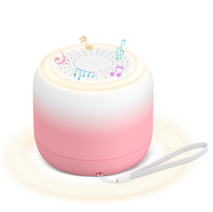 Nouveau moniteur de sommeil à bruit blanc avec lumière chaude, trois réglages de minuterie, effets sonores naturels et veilleuse LED clignotante pour USB-C - Product Image 1