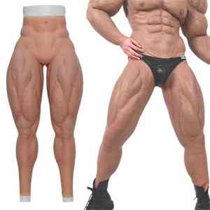 Pantalones musculares de silicona músculos de las piernas al instante piernas musculosas fuertes para baile de disfraces fiesta de Halloween filmación de películas - Product Image 3