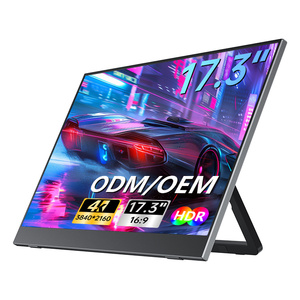 Moniteur portable 4K, extension d'écran pour ordinateur portable avec panneau IPS UHD 14, 15,6, 17,3 pouces, écran externe Type-C pour ordinateur portable, <span class=keywords><strong>téléphone</strong></span>, voyage - Product Image 1