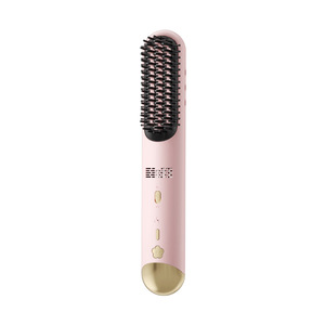 Agile Cool Air Wireless Straightener <b>Comb</b> With Negative Ions Dual Use For Curling And <b>Straightening</b> Portable Electric Hair - Product Image 1