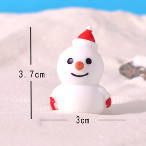 Resup Micro Paysage Petits Ornements Bonhomme De Neige Vieil <span class=keywords><strong>Homme</strong></span> Elk Résine Artisanat Accessoires Idée Ensemble Décoration Cadeaux De Noël - Product Image 6