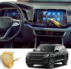 Protecteur d'écran de voiture 12 "pour <span class=keywords><strong>Volkswagen</strong></span> Atlas/Atlas <span class=keywords><strong>Cross</strong></span> 2024 <span class=keywords><strong>Accessoires</strong></span> de sport Autocollants de couverture d'écran d'autoradio en verre trempé - Product Image 1