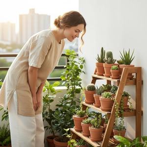 Vente directe d'usine, pots à fleurs en céramique terracotta, forte perméabilité à l'air, absorption d'eau, légers, écologiques - Product Image 4