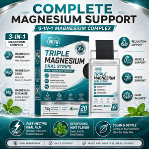 Bandes orales de triple magnésium personnalisées à dissolution rapide avec L-thréonate de magnésium pour le soutien nerveux, Fourniture OEM - Product Image 4