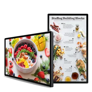 Restaurant commercial café tablette android murale 4K kiosque d'affichage numérique cartes de menu et logiciel d'appel numérique