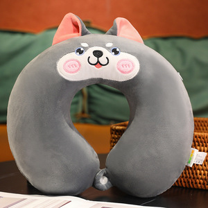 Oreiller de voyage en mousse à mémoire de forme en forme de U avec motif de dessin animé, en velours cristal, portable pour les siestes en <span class=keywords><strong>avion</strong></span> et en voiture - Product Image 5