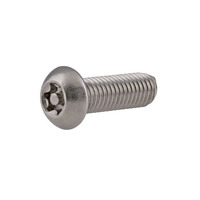 Vis antivol en acier inoxydable 304 à tête Torx en forme de fleur de prunier avec pilier, tête ronde Torx avec goupille