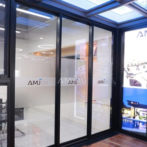 أبواب زجاجية منزلقة بتصميم بسيط من AMJ NFRC، أبواب ألمنيوم خارجية للمنازل والشرفات، أبواب منزلقة جميلة للشرفات - Product Image 3