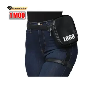 Custom Fashion Harness Leg Bag Thigh Leather Tight-fitting Purse Leg Thigh Bag For Women Motorcycle Leather Fanny Pack