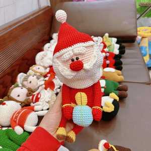 Jouets en crochet de Noël, peluches douces, poupées amigurumi faites à la main, cadeau de naissance OEM, vente en gros, usine du Vietnam - Product Image 2