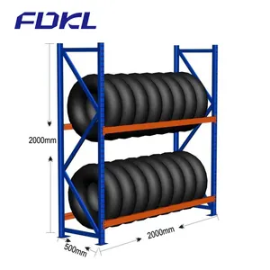 Conception personnalisable en usine garantie vente en gros étagère de rangement en métal pour pneus rack d'entrepôt en acier