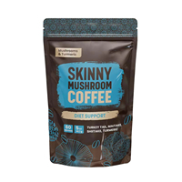 Café Instantáneo de Marca Privada con Extracto de Champiñones, Empaquetado a Granel/Bolsa, Certificado Halal, Sabor Suave y Amargo para Adultos