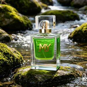 Botella de Perfume de Vidrio Transparente Cuadrada y Plana de 60 ml <span class=keywords><strong>con</strong></span> Tapa de Cristal, Caja de Regalo de Lujo para Fragancias de Alta Gama - Product Image 1