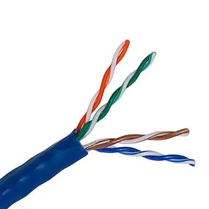 24AWG 4P Cat6 Indoor Communication Cable Pvc Jacket FTP Bare Copper Lan Cable