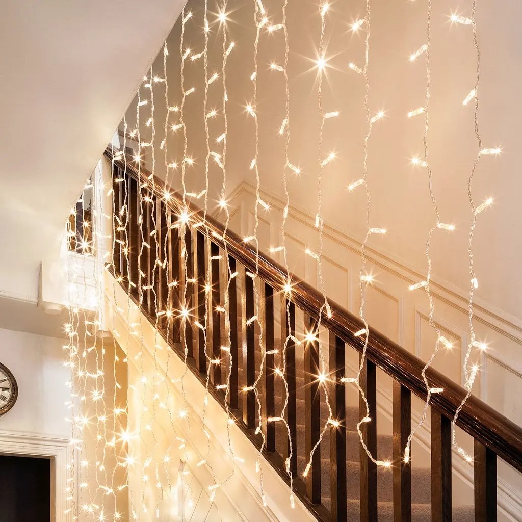 China Plastic Christmas Lights Led Outdoor Waterproof 600 LEDs 2m*3m IP65 Multi-color Dimmable CE Certified String · image 6