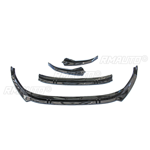 Pour Audi S3 / A3 S-Line 8Y Sportback 2021 2022 2023 : Lame de pare-chocs avant, séparateur, jupes latérales, kit carrosserie, déflecteur, protection - Product Image 2