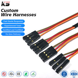 カスタムデュポンコネクタプラグジャンパーワイヤー2.54長さ85mm配線ハーネスフラットケーブル - Product Image 1