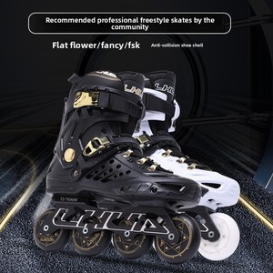 <span class=keywords><strong>Patins</strong></span> <span class=keywords><strong>à</strong></span> <span class=keywords><strong>roulettes</strong></span> King pour adultes, unisexes, freestyle, quad, professionnels, avec dessus en microfibre, été, hiver - Product Image 5
