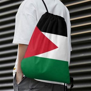 Bolsa de Palestina de Poliéster Sin Costuras, Entrega Rápida, Diseño Personalizado, con Cordón, Impresión, Regalo, Bolsa con la Bandera de Palestina - Product Image 4