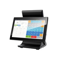 Caja Registradora Táctil Dual de 15.6 Pulgadas Todo en Uno con Impresora POS Android + Sistemas POS Windows, Tableta POS con Impresora