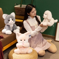 Offre Spéciale mignon Super doux en peluche poupée doux pour la peau bébé jouet avec chat singe chien rempli de coton PP