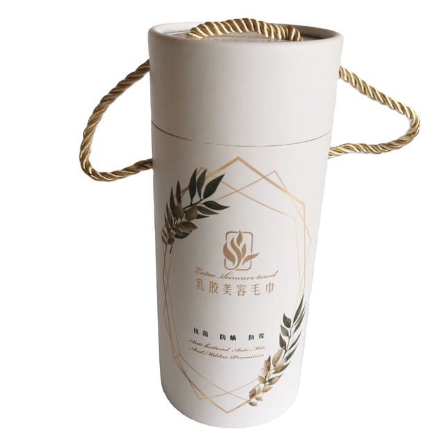 Recycled Materials custom exquisite tube paper box matt lamination gift cylindrical box cardboard lid box