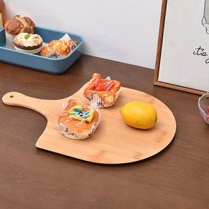 Plateau à pizza en bambou, couleur unie, en bois, pour servir dans les restaurants occidentaux, pour la présentation du pain et des sushis - Product Image 1