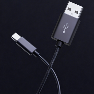 PS4 ps5 Slim Pro điều khiển dữ liệu Sạc cáp 2m loại C hoặc USB Gamepad máy chủ kết nối cáp thông minh màu đen - Product Image 1