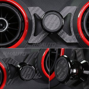 Soporte para Teléfono de Coche para Audi A3 S3 8V, Soporte de Ventilación de Fibra de Carbono Real, Soporte para GPS, Rotación de 360 Grados, Soporte para Móvil - Product Image 3