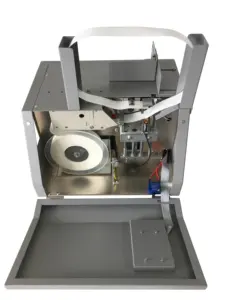 Máquina flejadora de papel con revestimiento de 20mm, máquina portátil de anillado de dinero, encuadernación automática de folletos