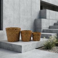 Pot Bunga Keramik Premium Modern Bulat untuk Dekorasi Rumah, Taman, Patio, Indoor & Outdoor Grosir