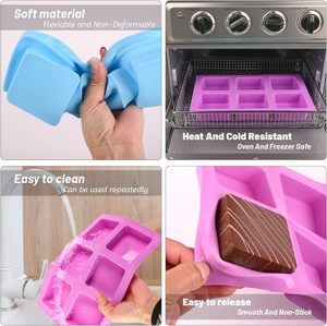 Custom Silicone Body <b>Soap</b> <b>Molds</b> Multiple Shapes Square Oval Corn Pattern LFGB Non Stick Versatile for DIY <b>Soap</b> Making - Product Image 5