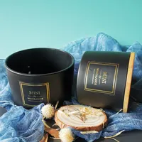 Syaahp Candle Jars Luxury Matte Black Candle Jar With Gift Box - Giveaways  - AliExpress